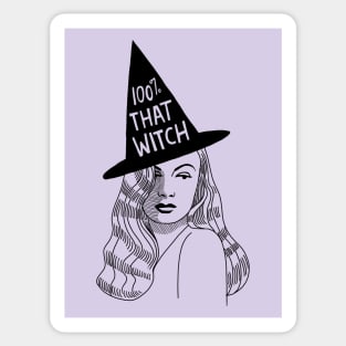 100% That Witch Sticker